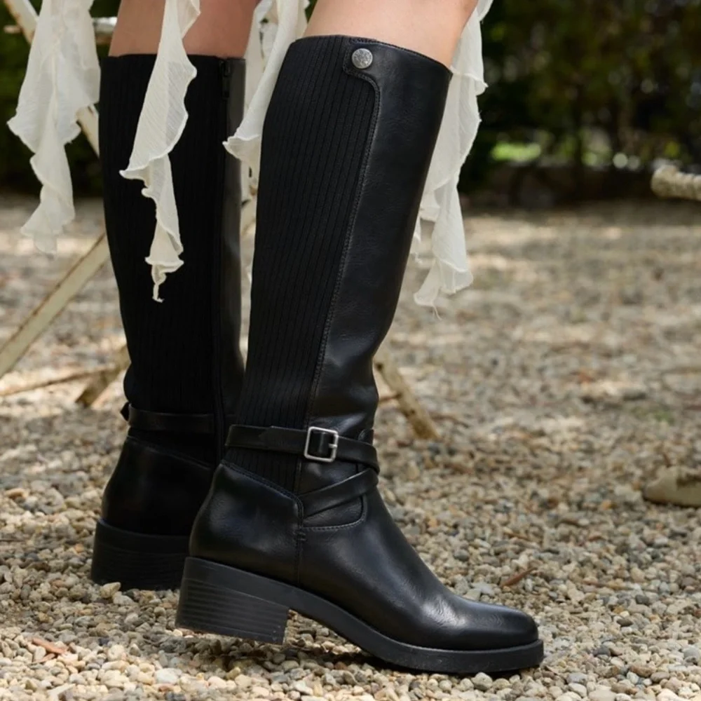 Life Stride Black Over the Knee Boots - Picture 4 of 16